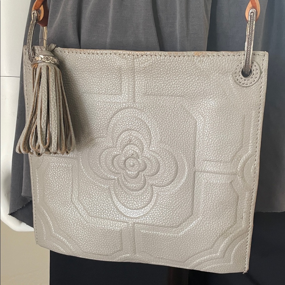 Brighton Leather Embossed Crossbody